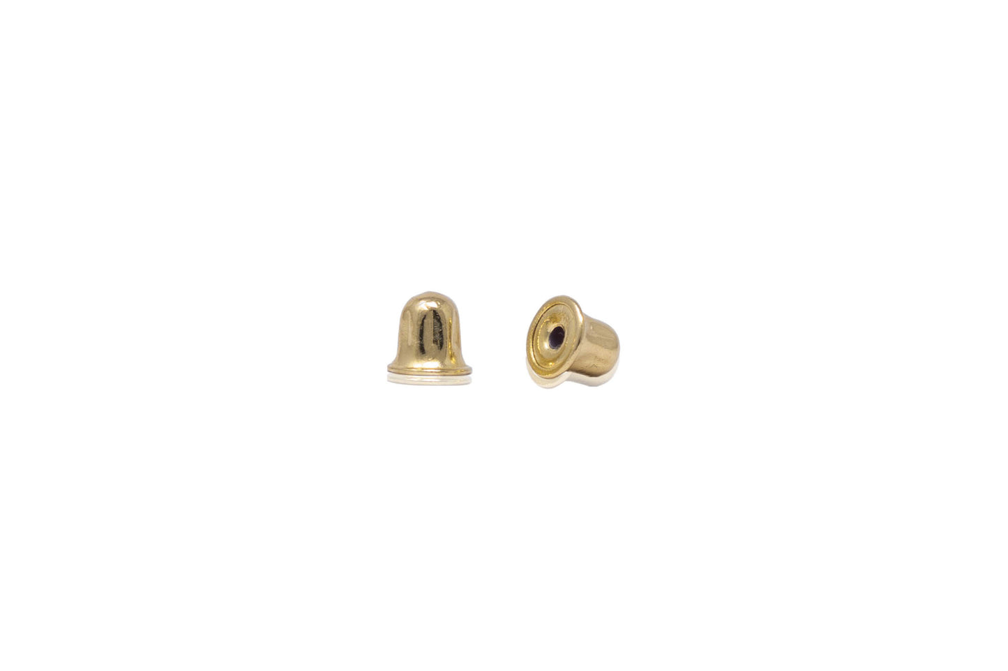 14k Gold Round Birthstone Earrings