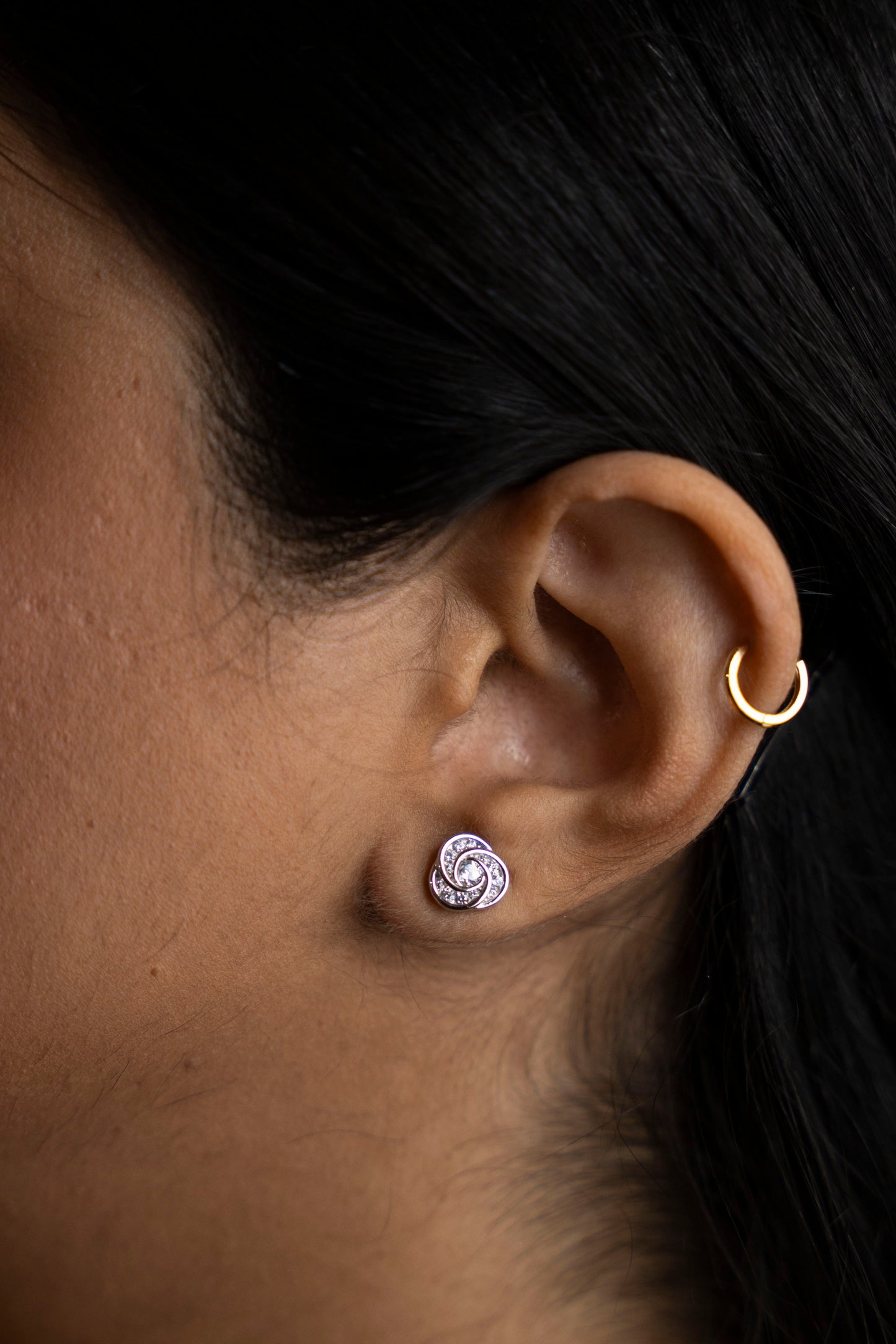 Sterling Silver Love Knot Studs