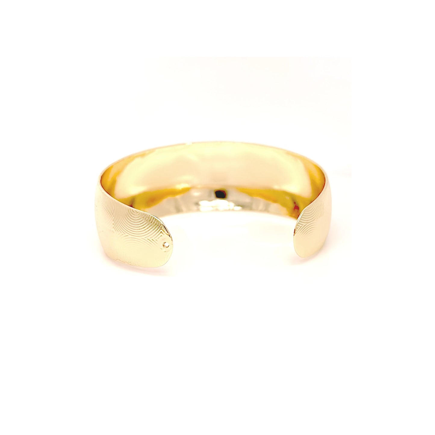 14k Gold Filled Patterned Cuff Bangle