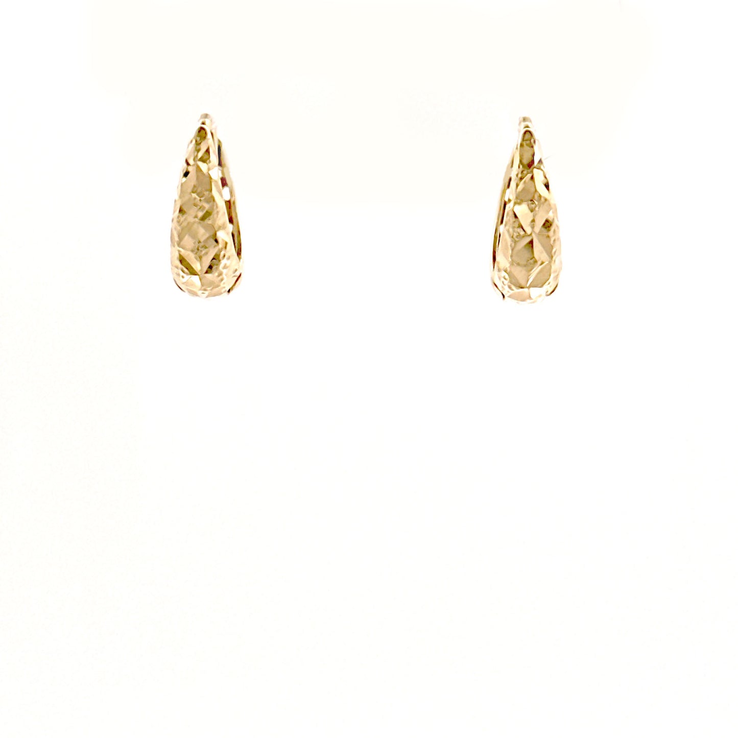 14k Gold Tapered Huggies