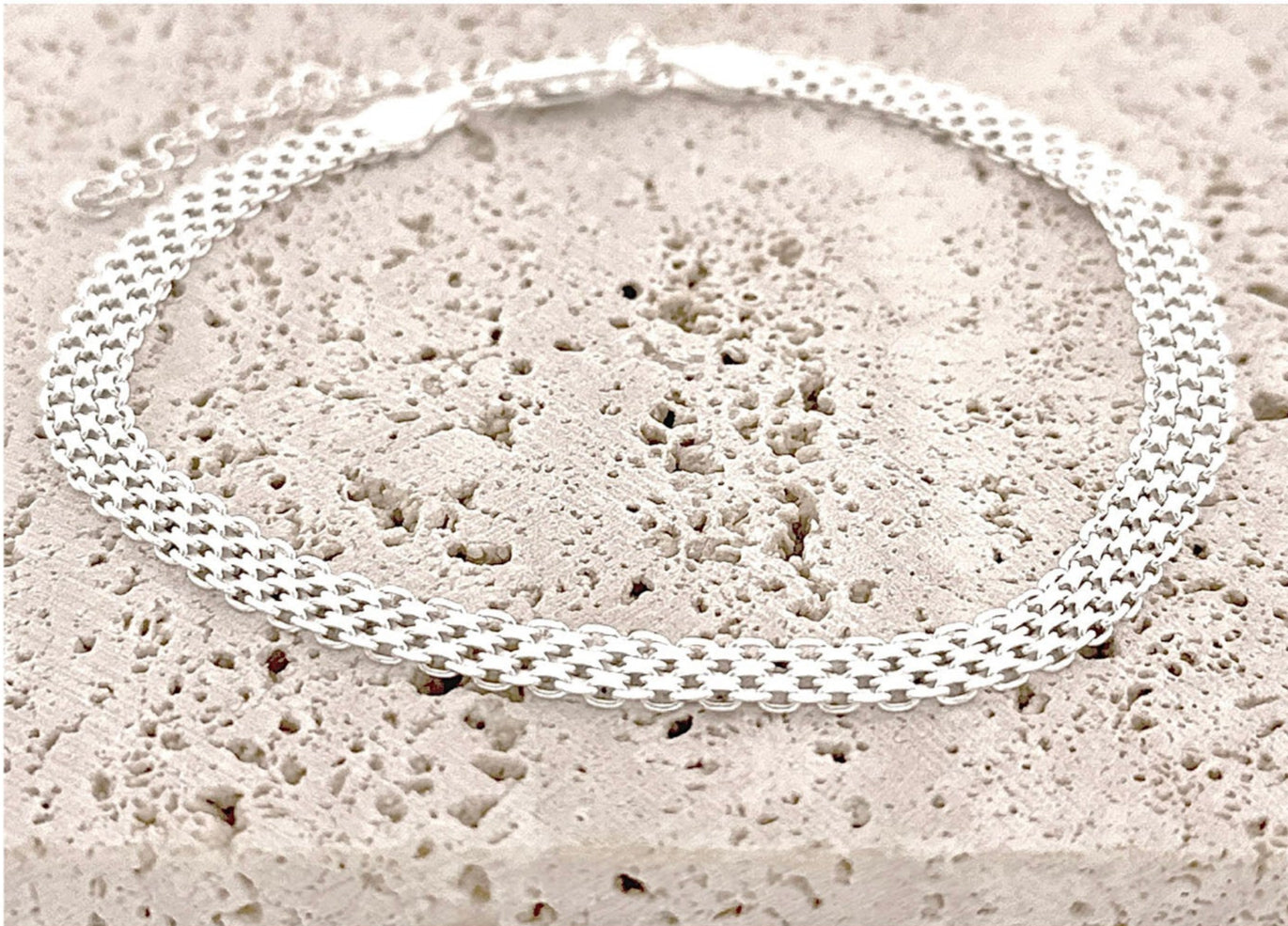 Sterling Silver Bismark Anklet