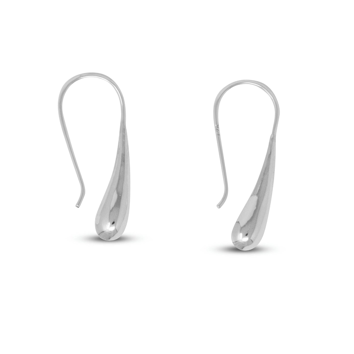 Sterling Silver Small Teardrop Hook Earrings