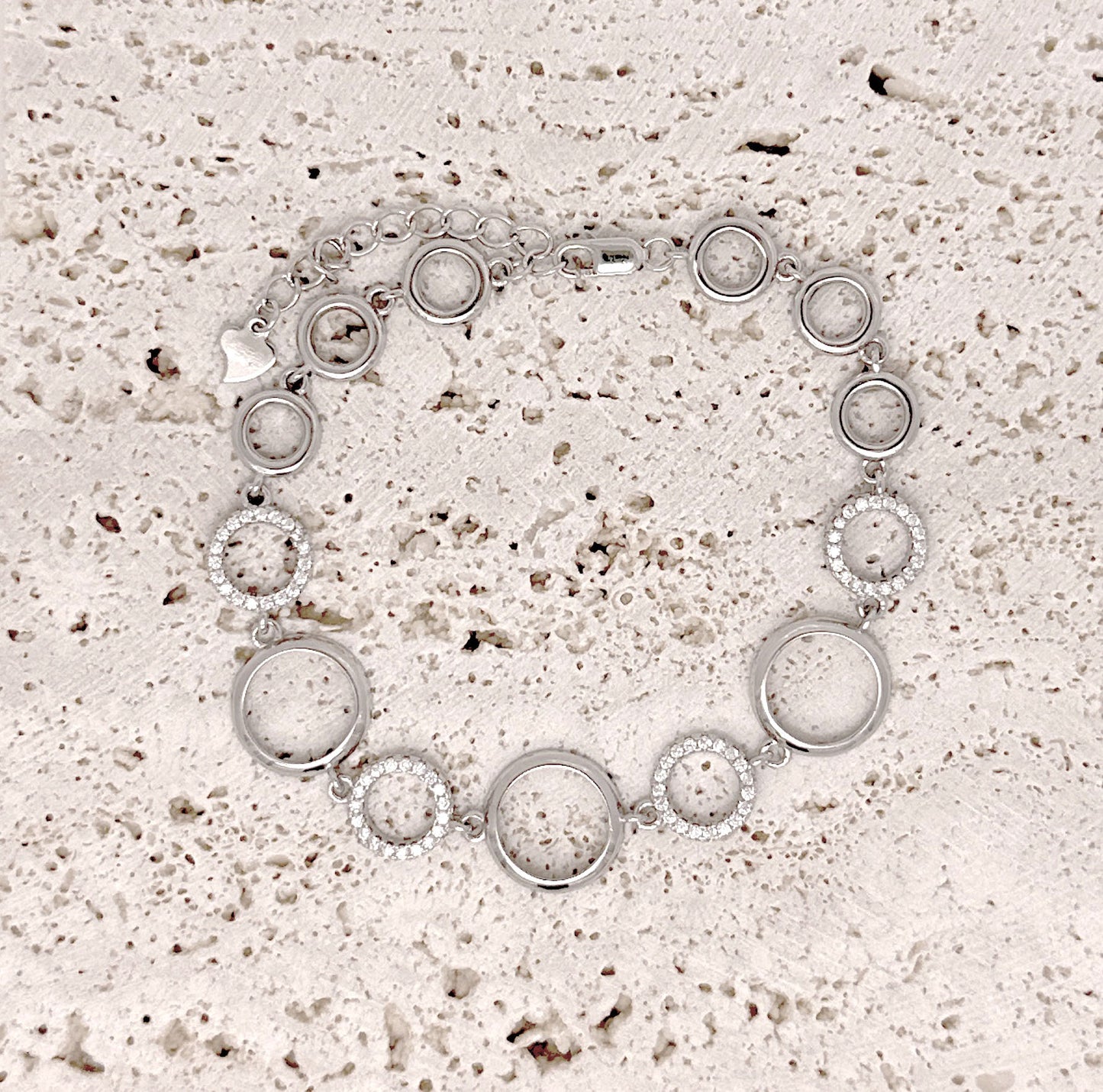 Sterling Silver Circles Bracelet
