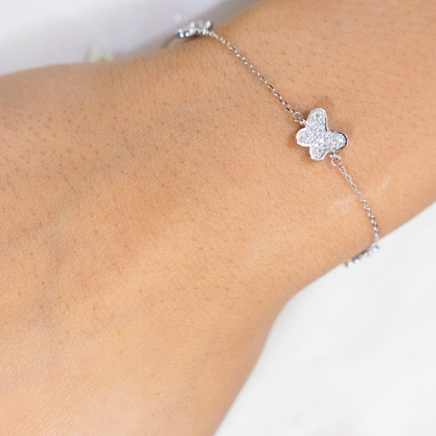 Sterling Silver Butterfly Bracelet