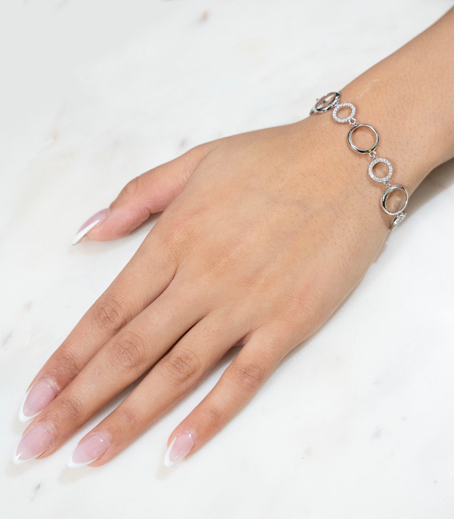 Sterling Silver Circles Bracelet