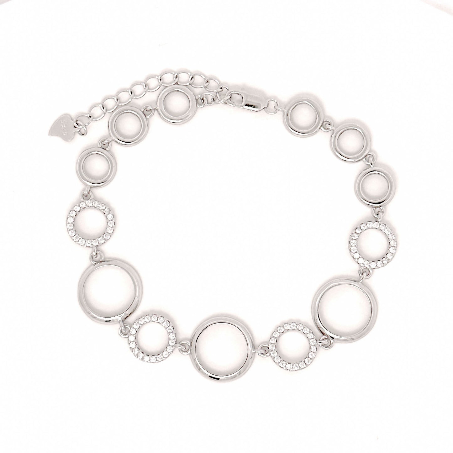 Sterling Silver Circles Bracelet