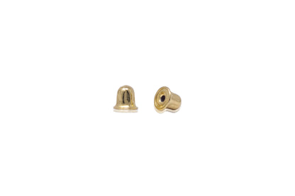 14k Gold Round Birthstone Earrings