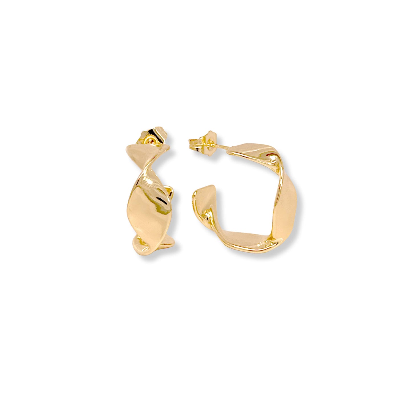 14k Gold Filled Twisted Hoops