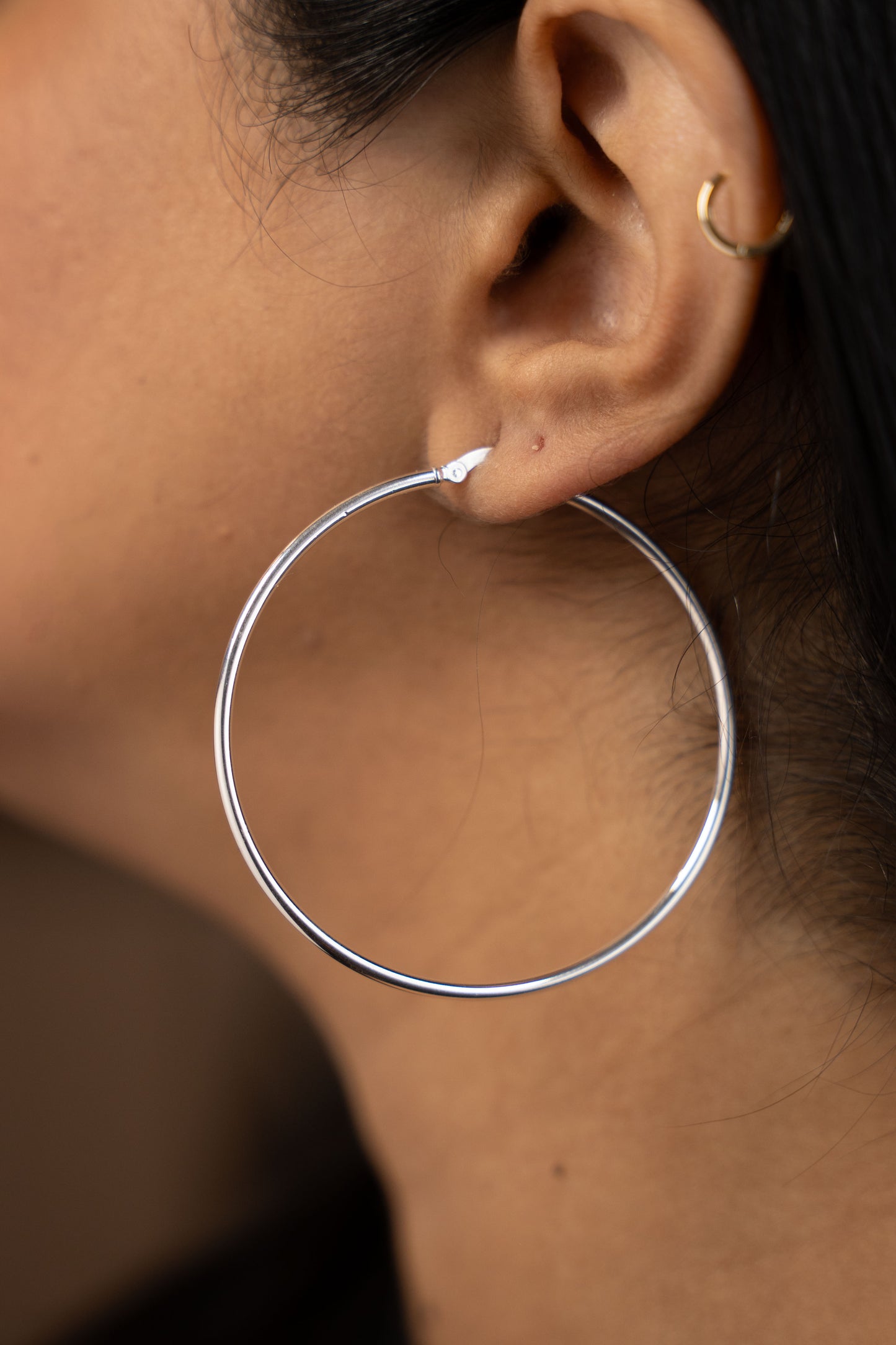 Sterling Silver Plain Hoops