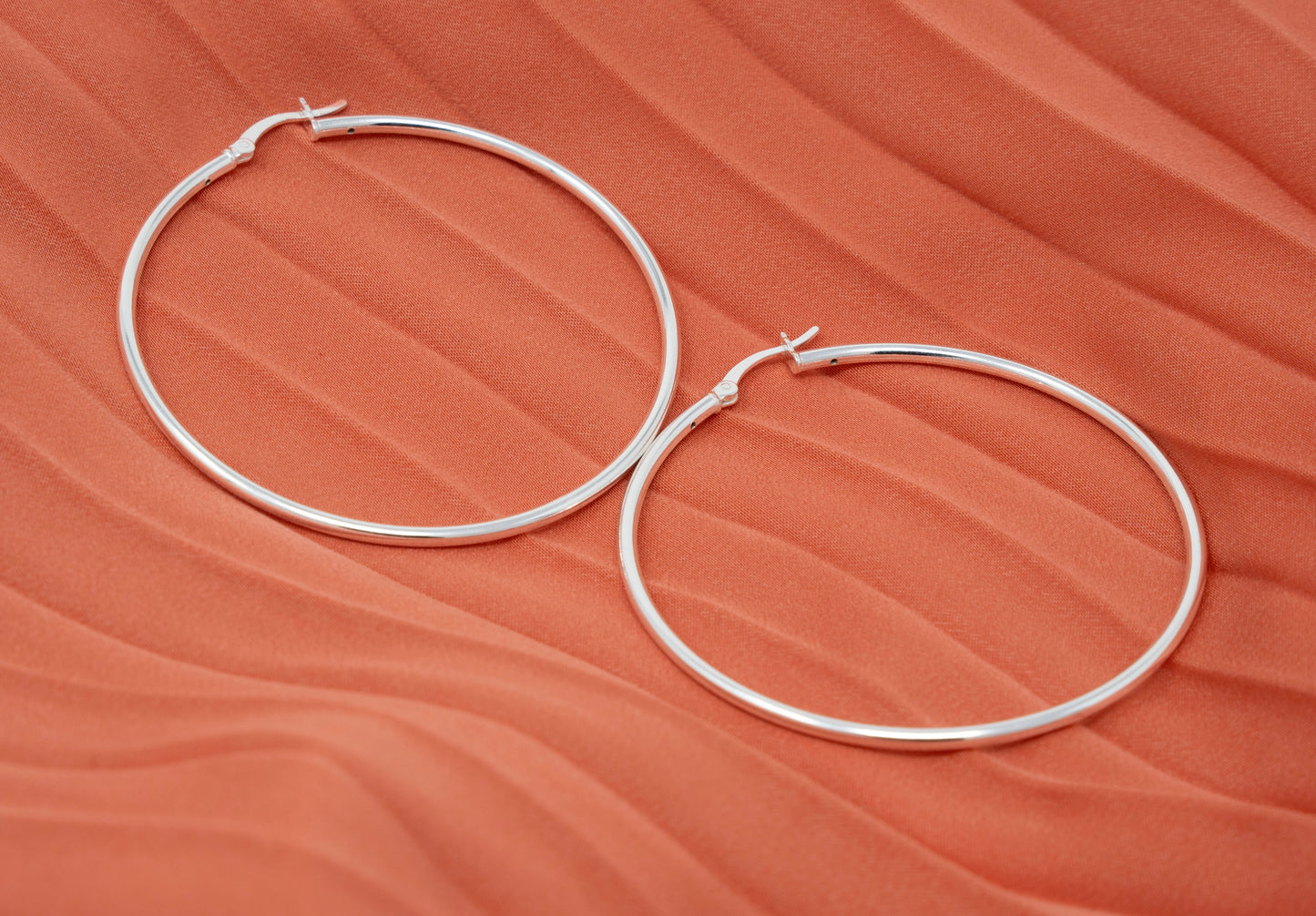 Sterling Silver Plain Hoops