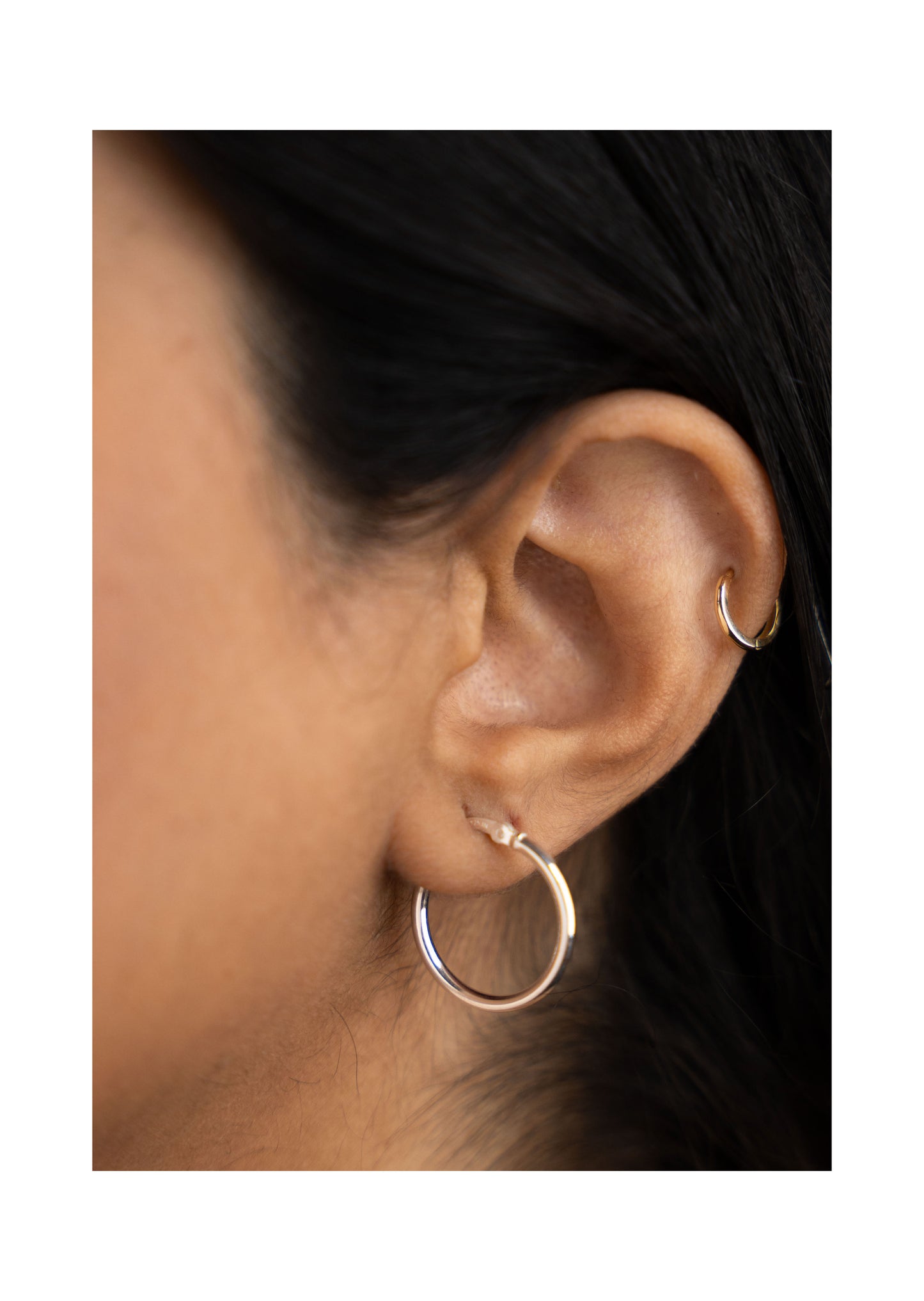 Sterling Silver Plain Hoops