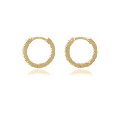 14k Gold Inside-Out Earrings Huggies