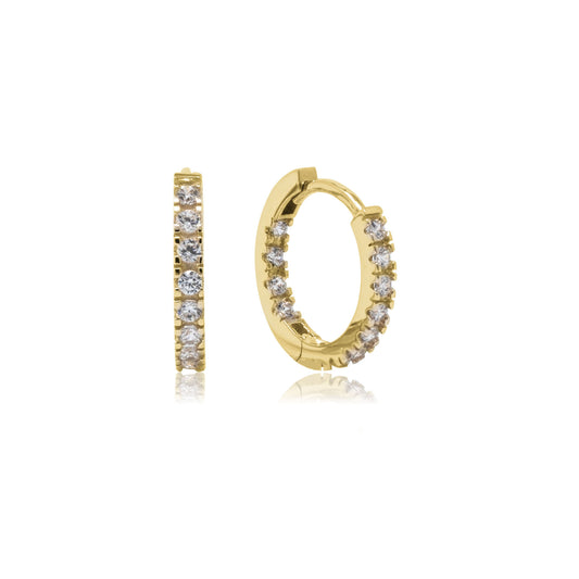 14k Gold Inside-Out Earrings Huggies