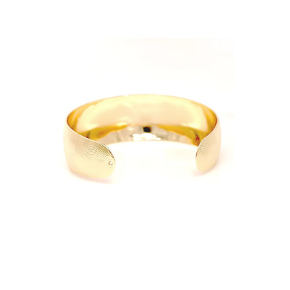 14k Gold Filled Patterned Cuff Bangle