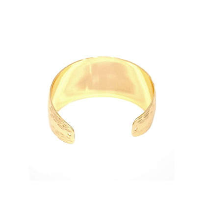 14k Gold Filled Diamond Cut Cuff Bangle