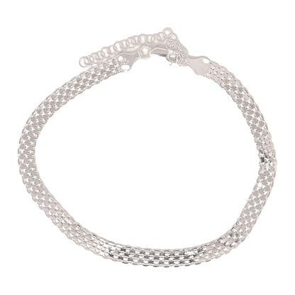 Sterling Silver Bismark Anklet