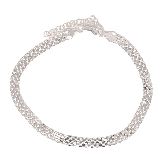 Sterling Silver Bismark Anklet