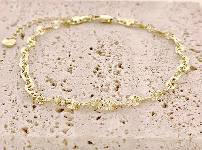 Gold Mariner Anklet
