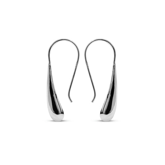 Sterling Silver Small Teardrop Hook Earrings