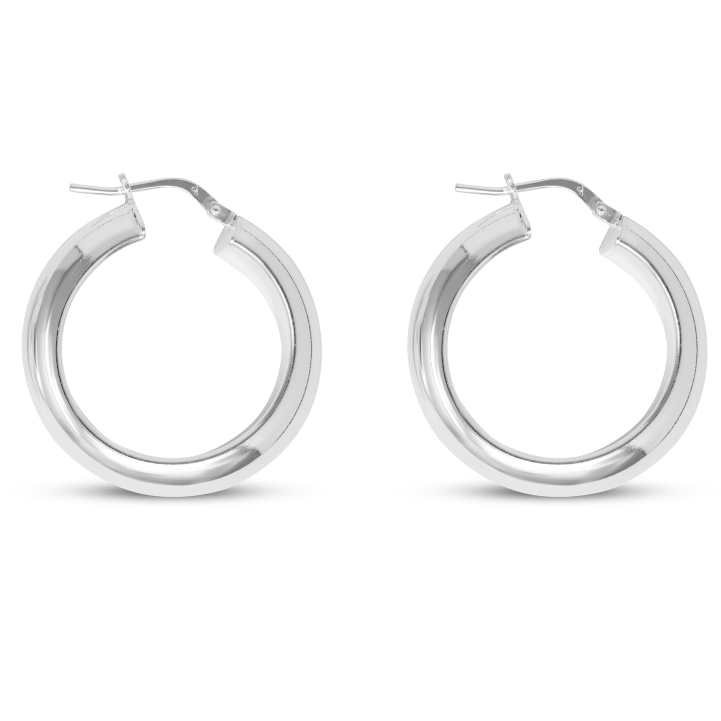 Sterling Silver Chunky Hoops