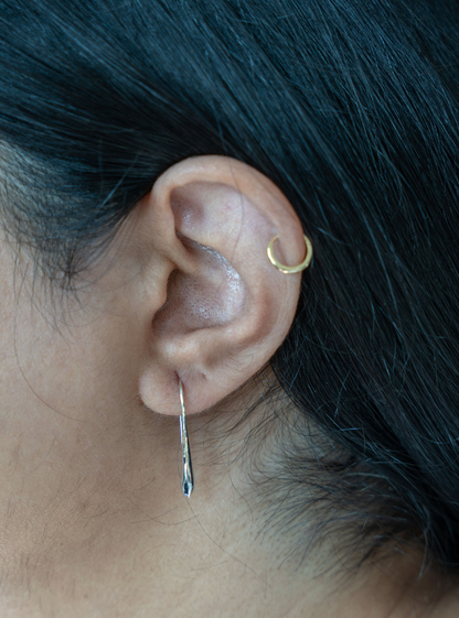 Sterling Silver Small Teardrop Hook Earrings