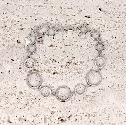 Sterling Silver Circles Bracelet