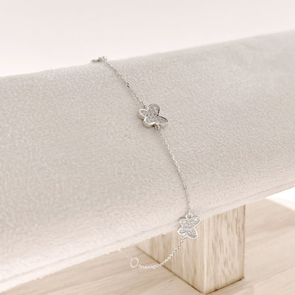 Sterling Silver Butterfly Bracelet