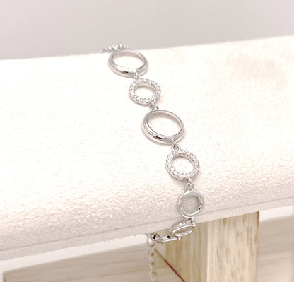 Sterling Silver Circles Bracelet