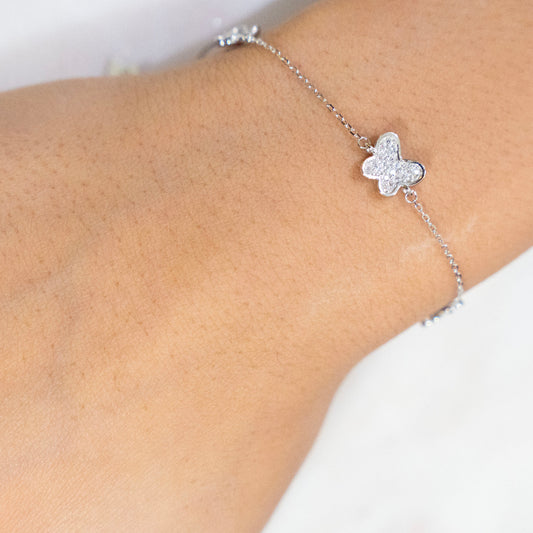 Sterling Silver Butterfly Bracelet