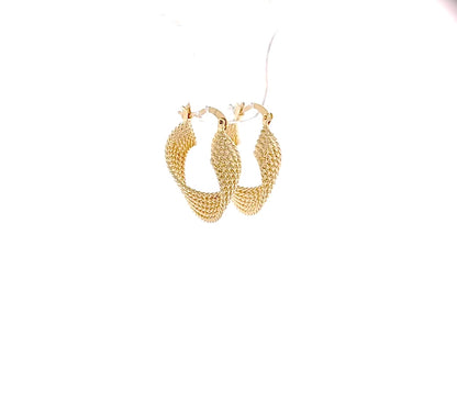 14k Gold Filled Chunky Twisted Hoops