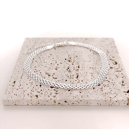 Sterling Silver Bismark Anklet