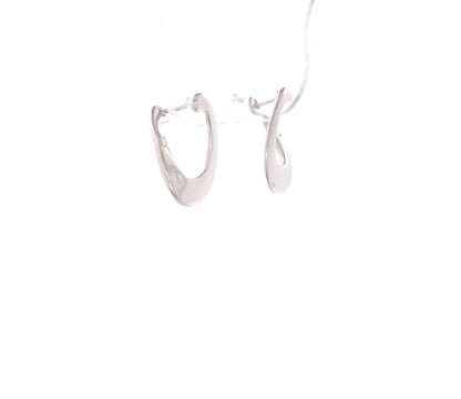 Sterling Silver Curved Huggies