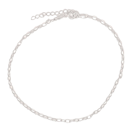 Sterling Silver Rolo Anklet