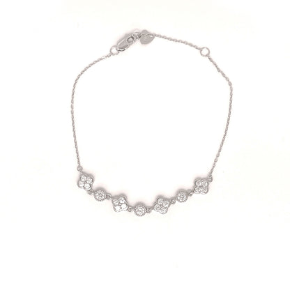 Sterling Silver Clover Bracelet